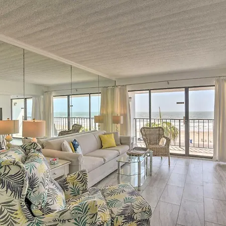 Galveston Oceanfront Condo With Balcony And View! Extérieur photo